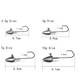 Anzuelos Jig Head con púas para vinilo tipo barco - imagen 5