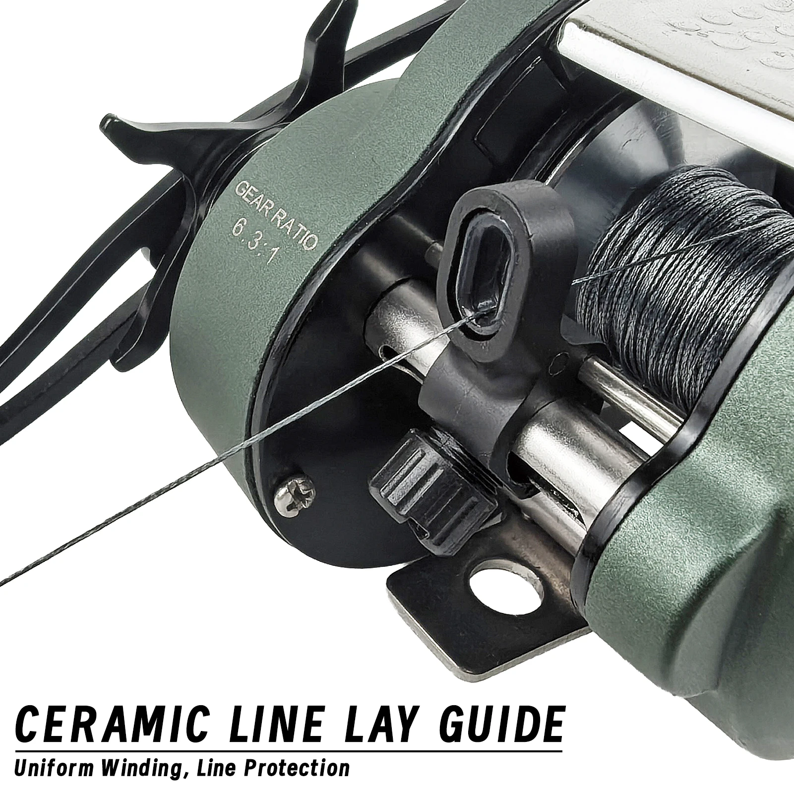 Carrete Baitcasting FREE FISHER – Lanzamiento largo con bobina metálica - imagen 3