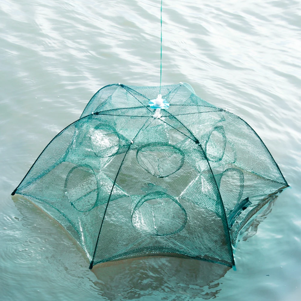 Red de pesca automática plegable en nailon – malla para cangrejos - imagen 3