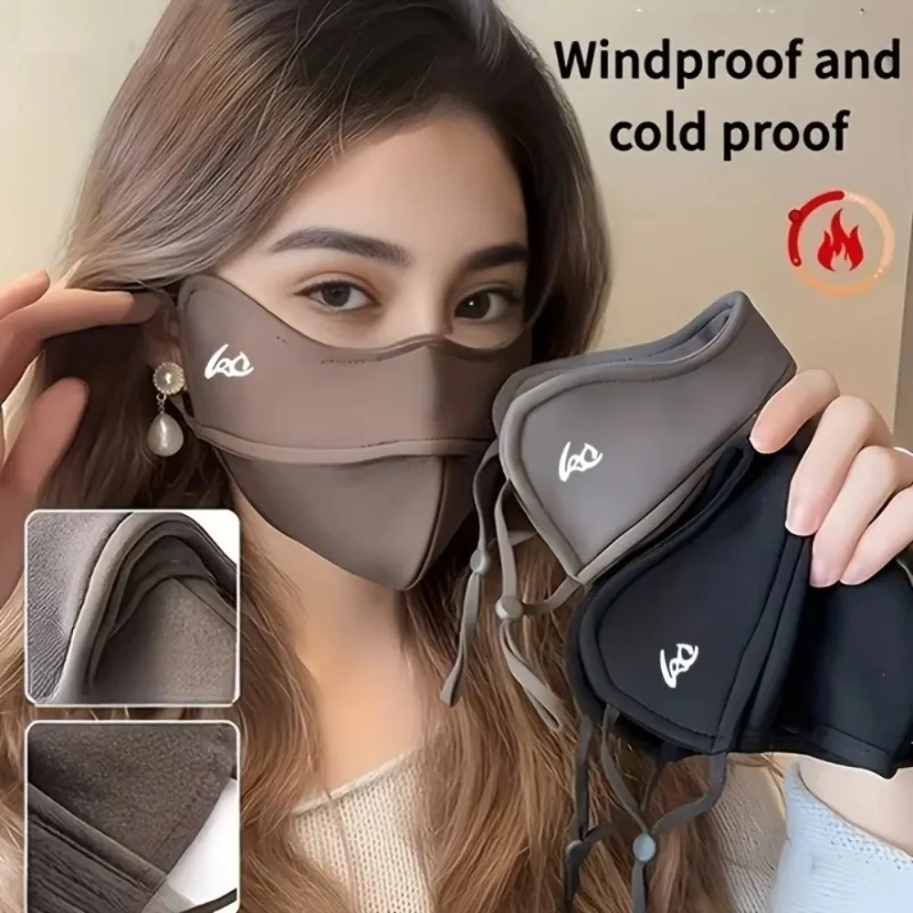 Mascarilla 3D gruesa de nailon lavable con cintas para mujer - imagen 5
