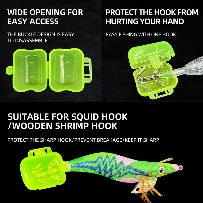 ShareShark Protectores de anzuelos – Fundas para pesca de calamar - imagen 3