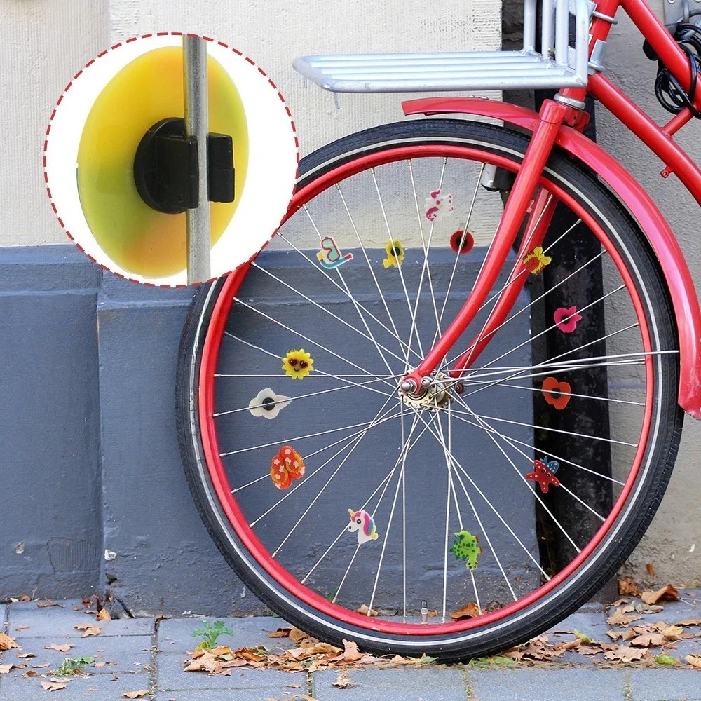 Vista de clips para radios de bicicleta