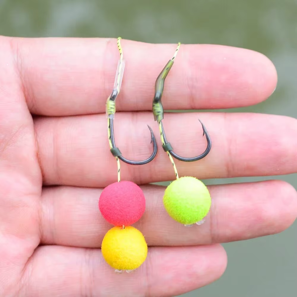 Hirisi 8007 anzuelo carpa ojo anillo acero al carbono - imagen 5