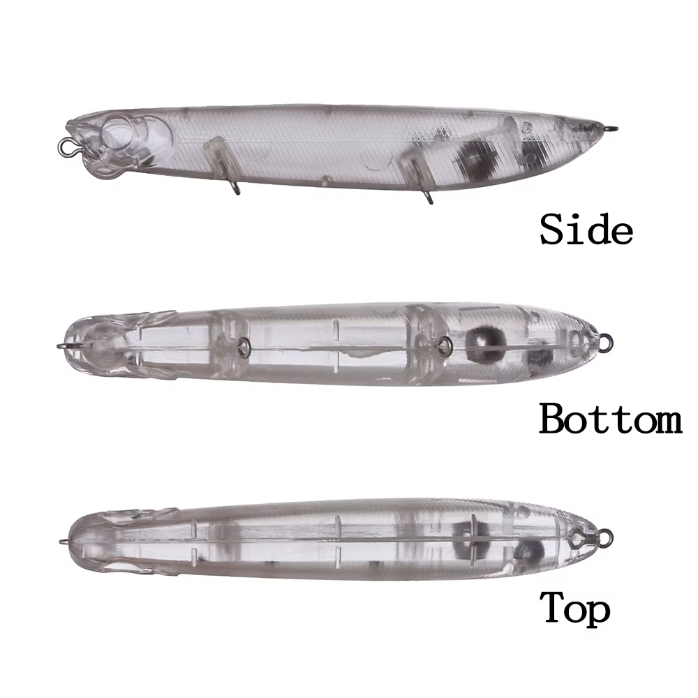 Chan'sHuang Pencil Bait Sonajero Flotante 10,5 cm 12g Blanco DIY - imagen 4