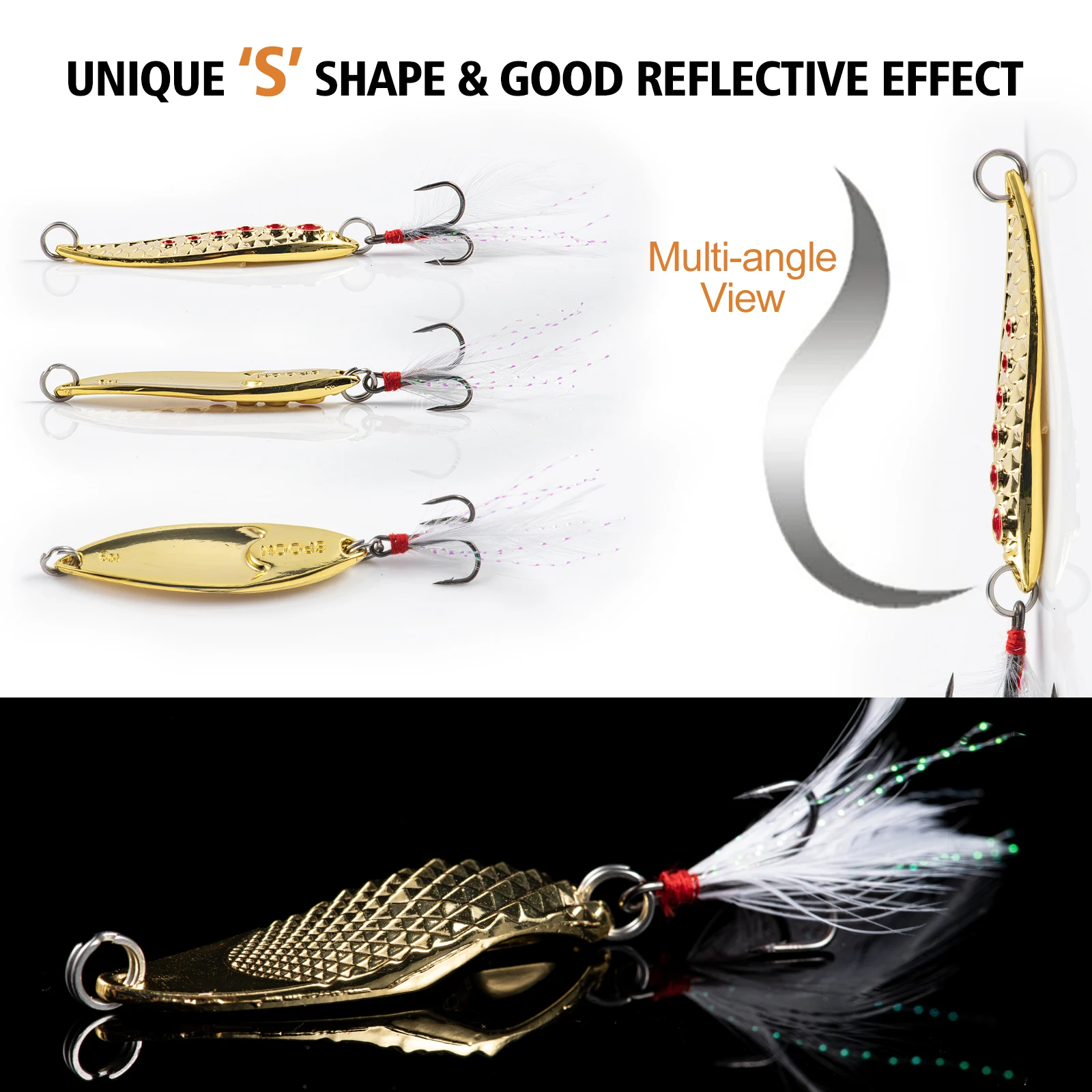 Spinnerbait con paletas giratorias para pesca de superficie
