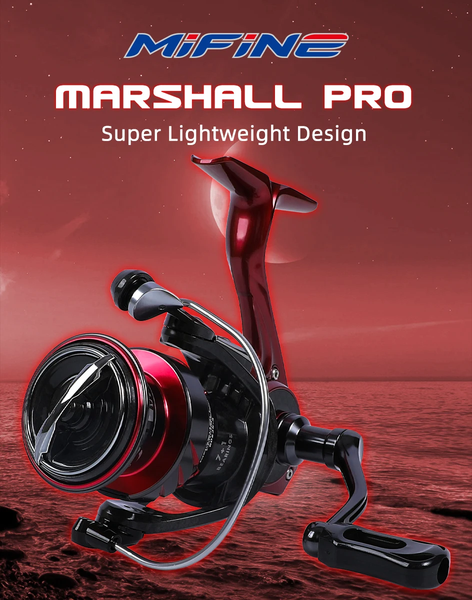 Carrete Mifine Marshall Pro en uso