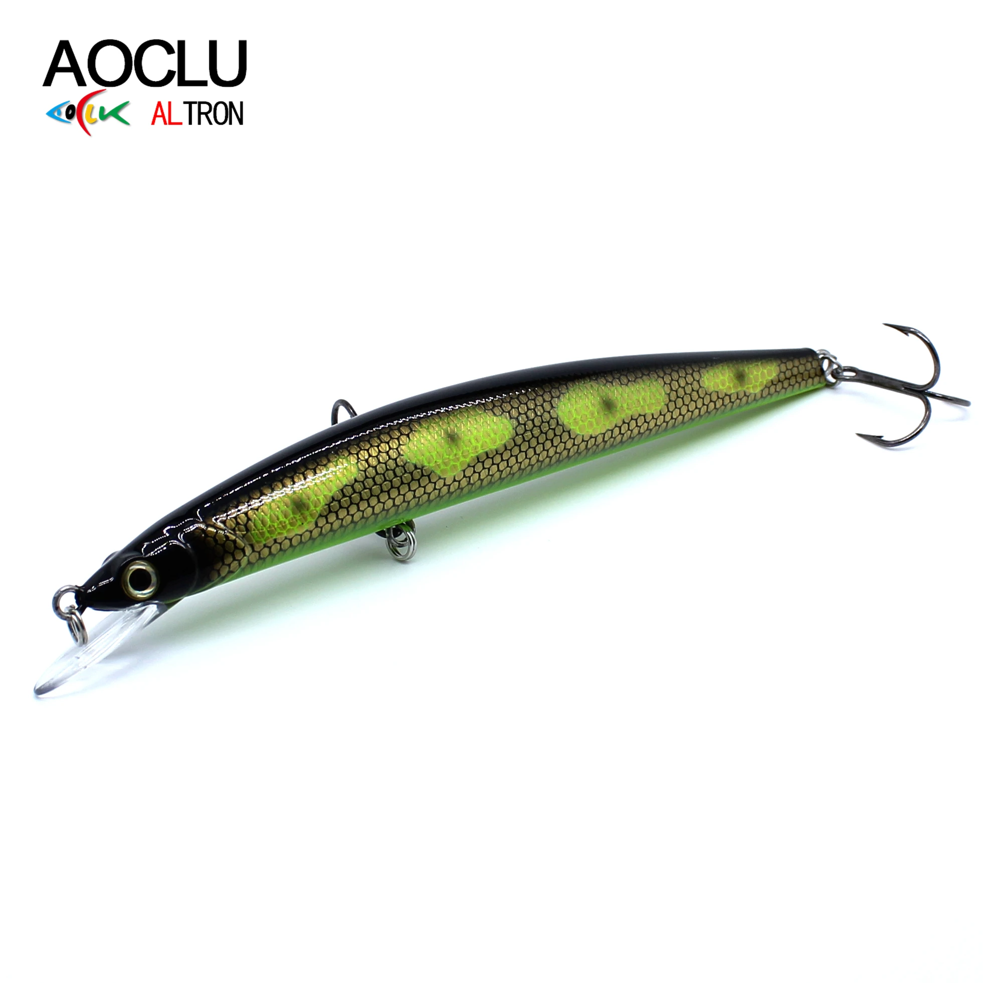 AOCLU Minnow Jerkbait flotante agua salada profesional – anzuelos VMC