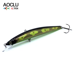 AOCLU Minnow Jerkbait flotante agua salada profesional – anzuelos VMC