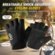 Guantes antideslizantes medio dedo transpirables para pesca y ciclismo - imagen 2