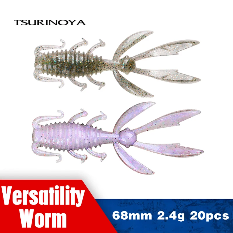 Tsurinoya Señuelo gamba vinilo para trucha - imagen 5