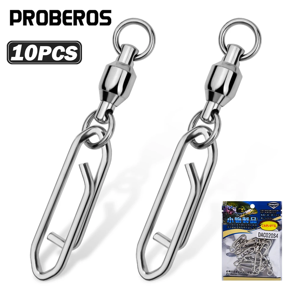 Proberos giratorio 360º con anilla rápida para señuelos de pesca - imagen 4