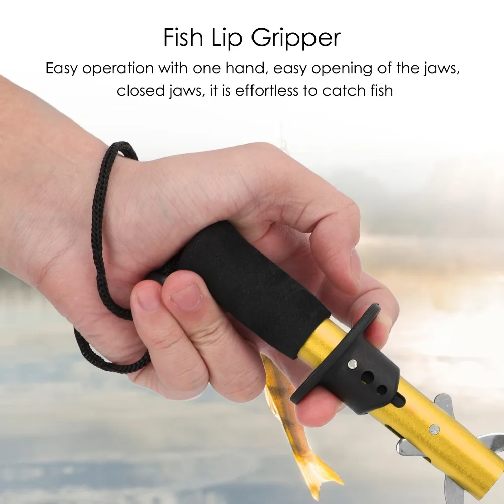Pinza para pescado de boca con mango recto y cordón de pesca - imagen 2