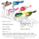Walk Fish Crankbait de superficie giratorio con brillo para lubina - imagen 2