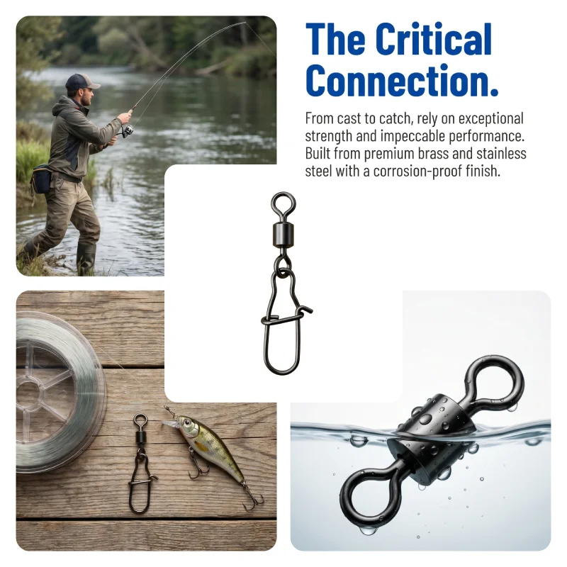 Girelles con clip Interlock Snap para pesca agua dulce y salada - imagen 3