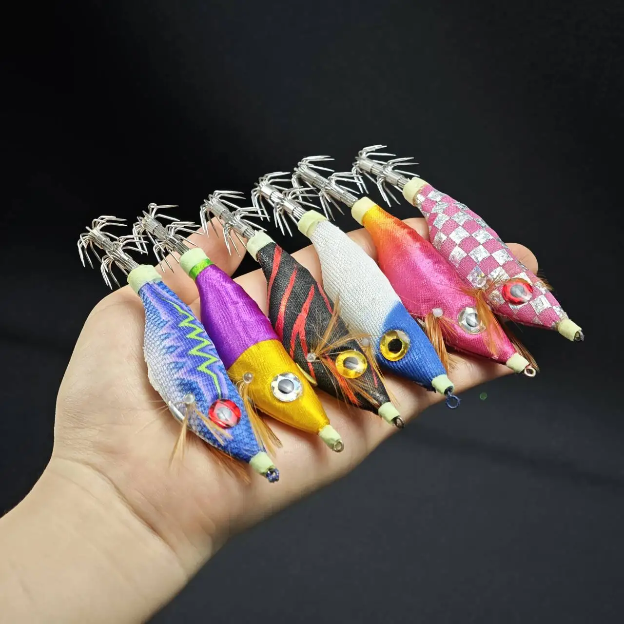 Jigs de calamar luminosos para pesca con vinilo: camarón y cangrejo - imagen 5