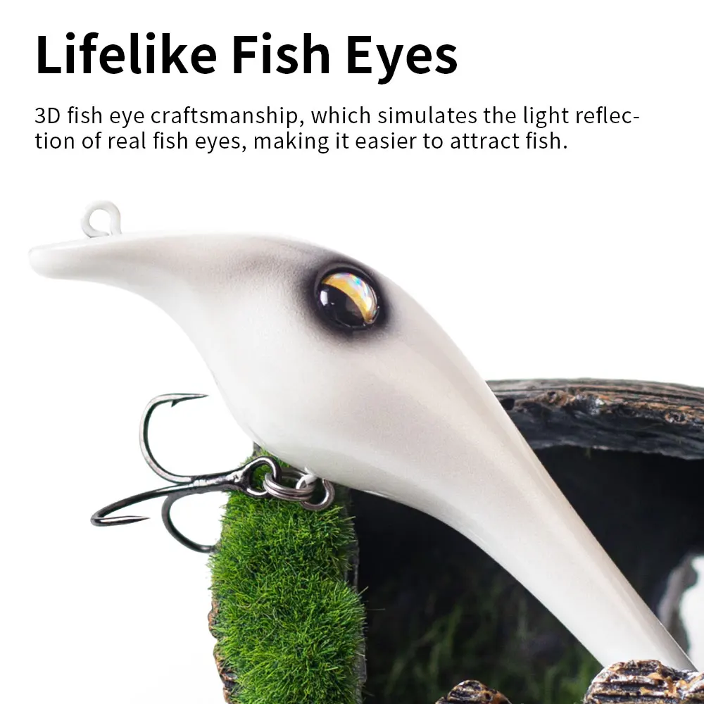 Señuelo Jerkbait Glider Hanlin para lucio y lubina, hundible/flotante - imagen 5