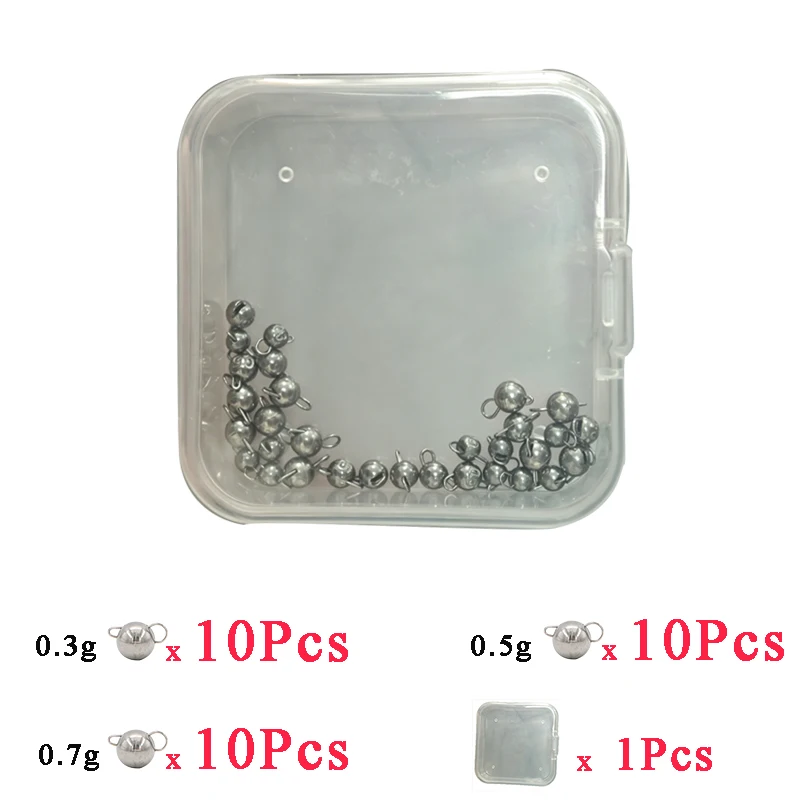 Plomos de tungsteno Cheburashka para pesca - imagen 2