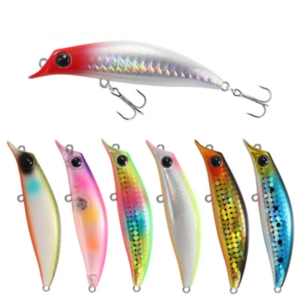Señuelos minnow de 8g y 75mm con ojos 3D