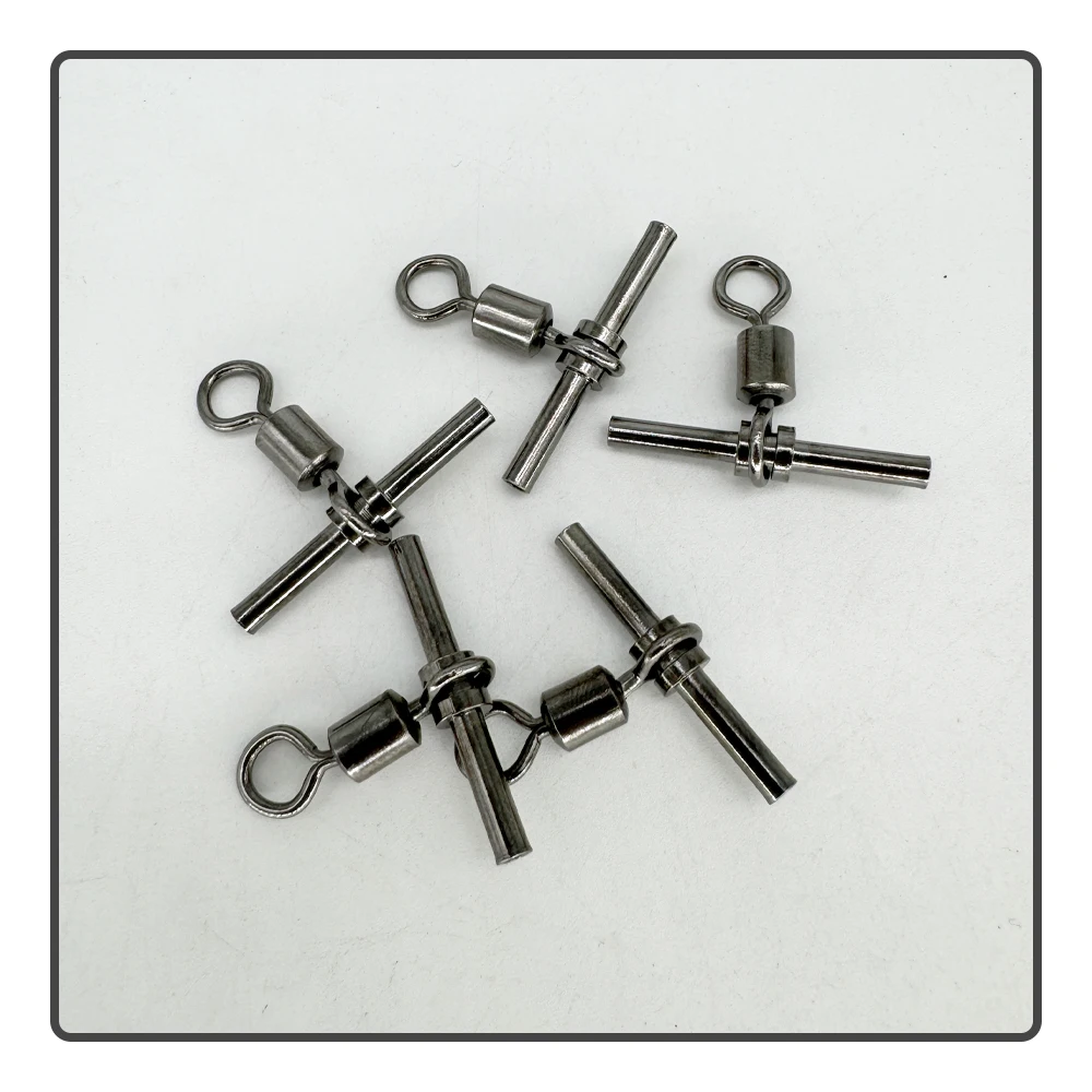 Eslcerilla Giratoria de 3 Pasos – Conector de Línea para Pesca - imagen 5
