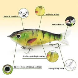Señuelo deslizante de hundimiento lento para agua salada