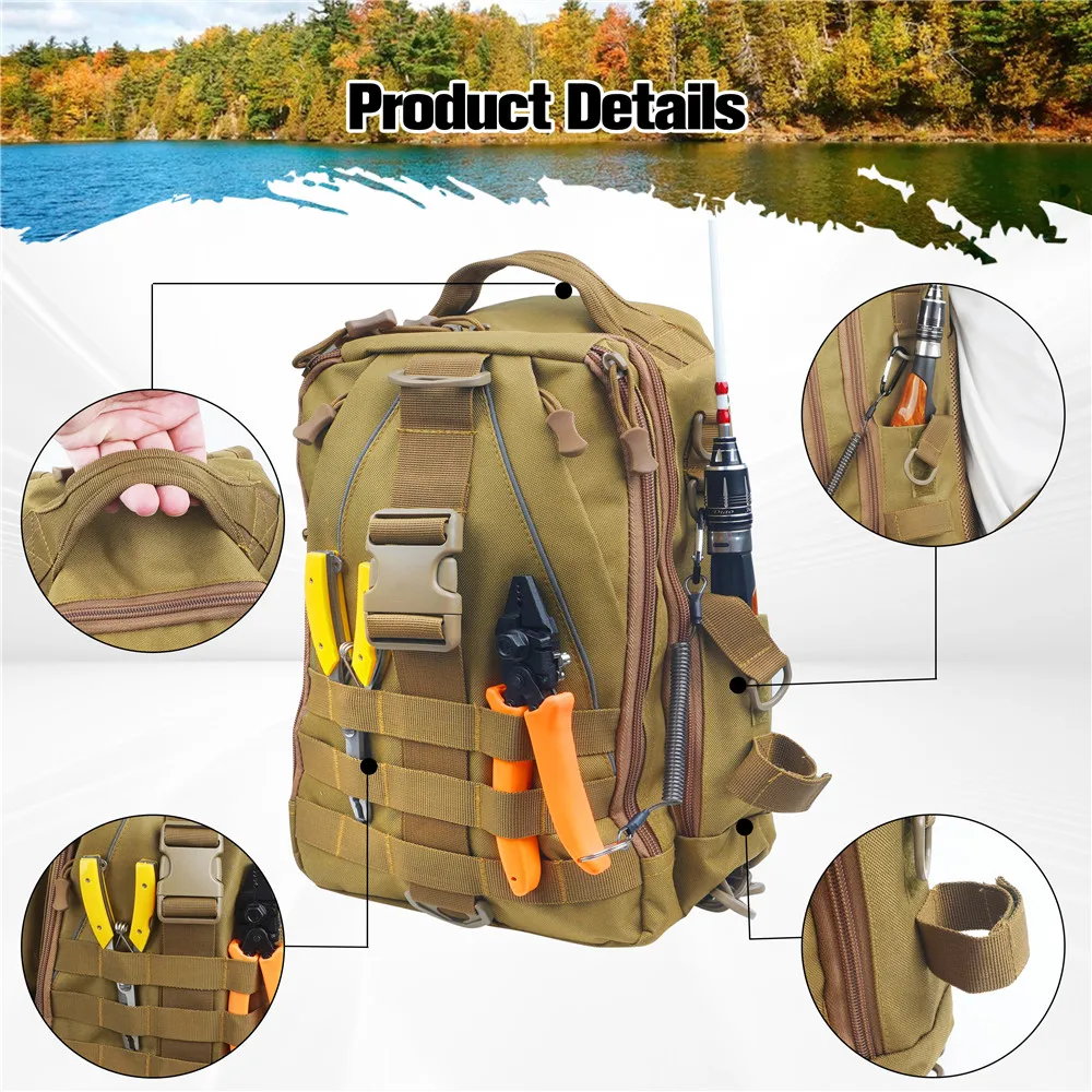 Mochila portacañas impermeable para pesca a mosca ligera y cómoda - imagen 2