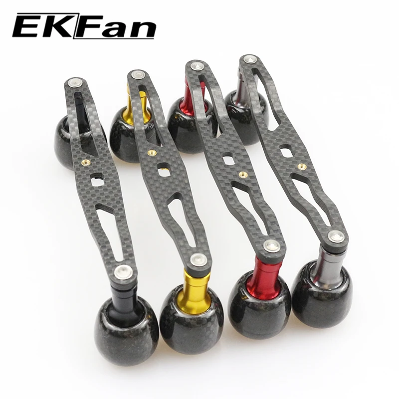 Manivela EKFan baitcasting de fibra de carbono con tuerca - imagen 2