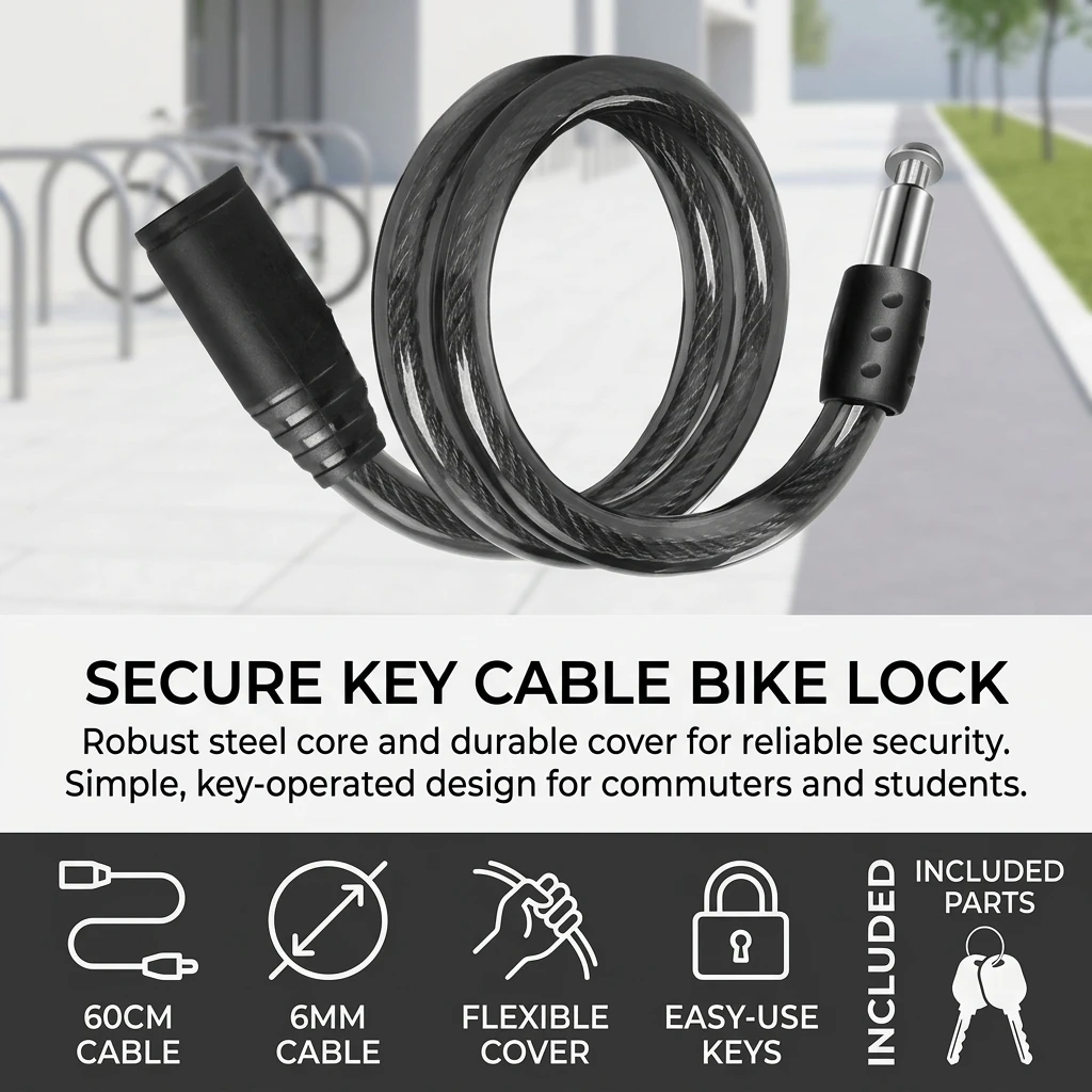 Candado para bicicleta de acero aleado antirrobo enrollable - imagen 4