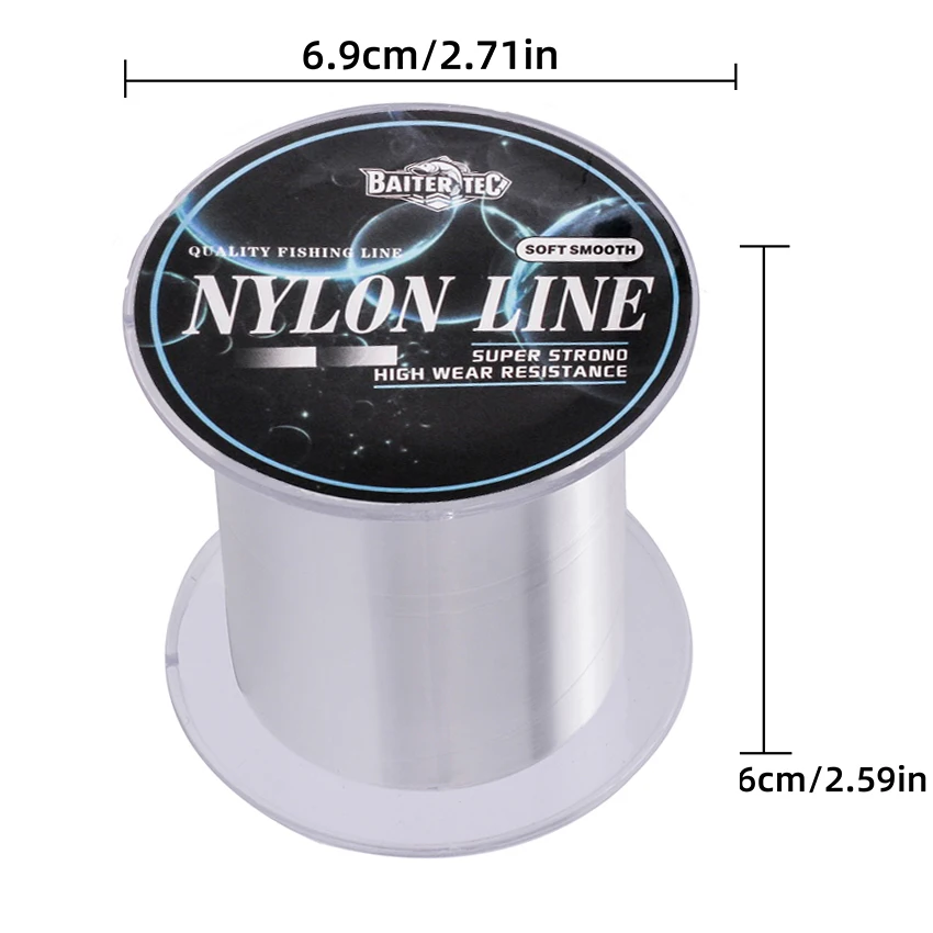 Hilo de nailon resistente a roturas y desgaste en pesca