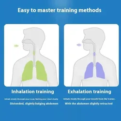 Entrenador de respiración con resistencia ajustable para mejorar capacidad