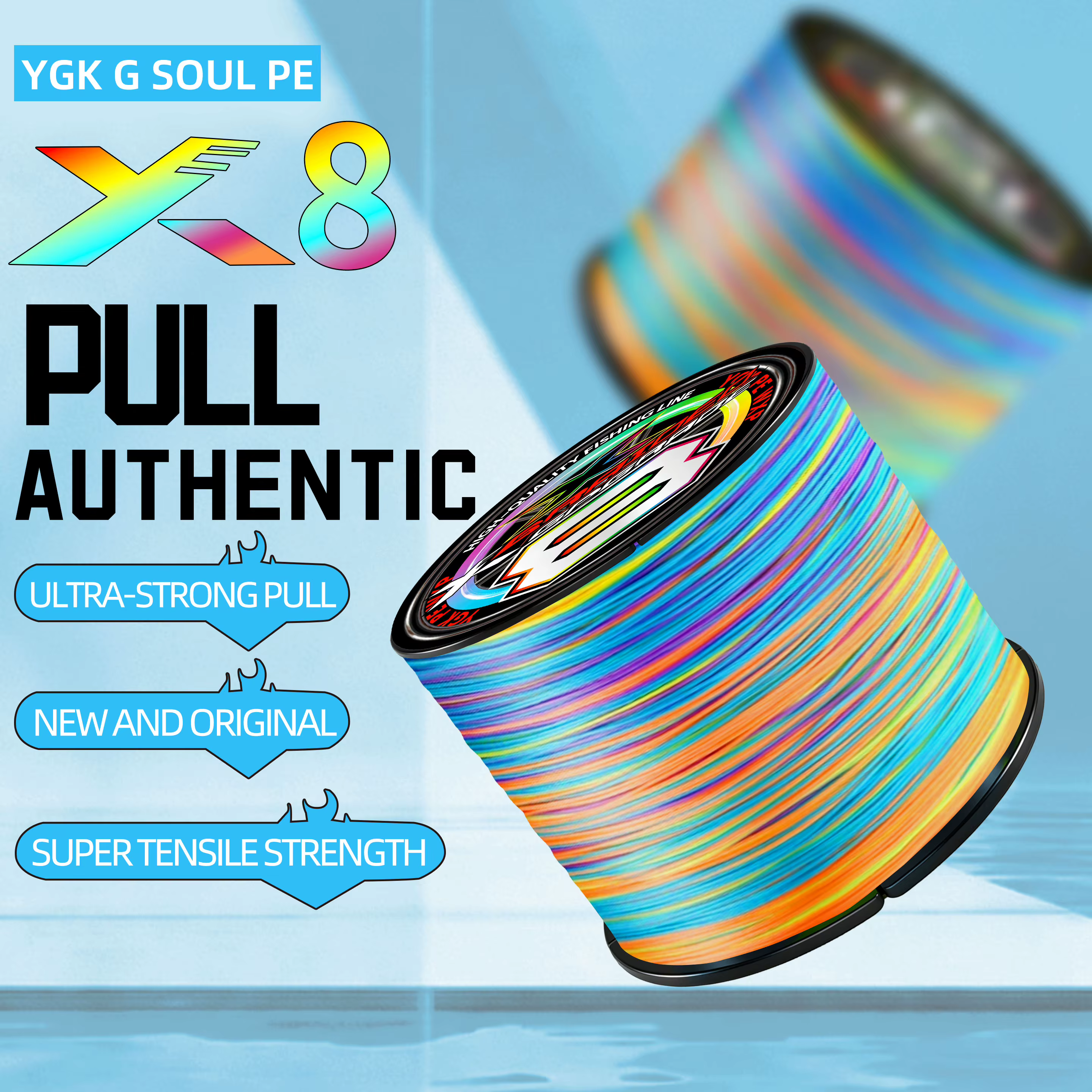 Hilo Trenzado YGK G-Soul PE X8 – Multifilamento Resistente - imagen 5