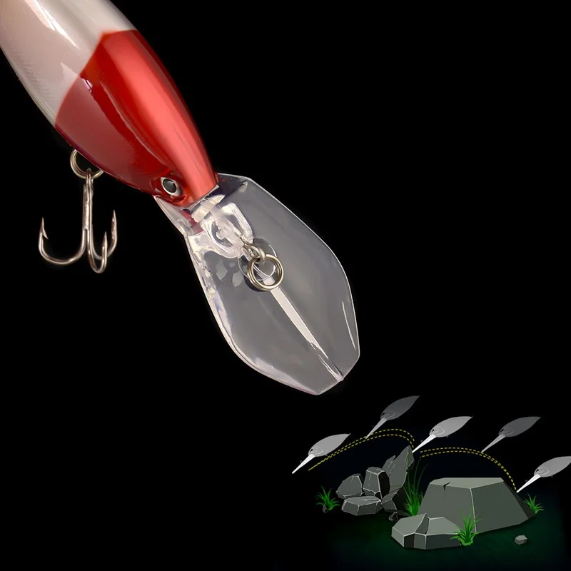 Wobbler flotante Minnow de lengüeta larga para pesca – Cebo duro - imagen 4