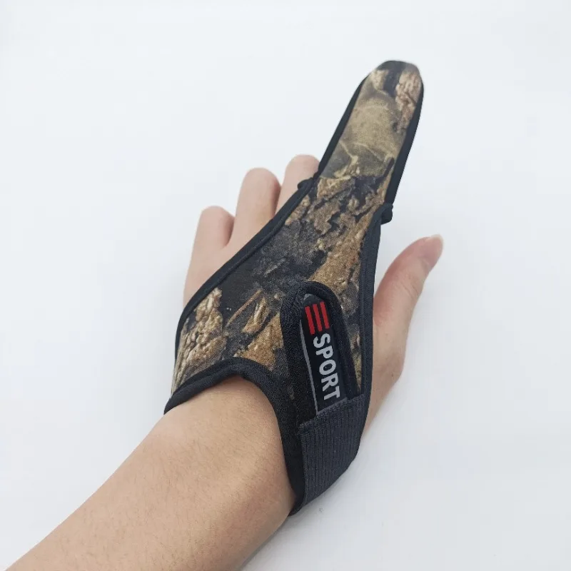 Guante de pesca camuflaje un dedo con hebilla unisex - imagen 2