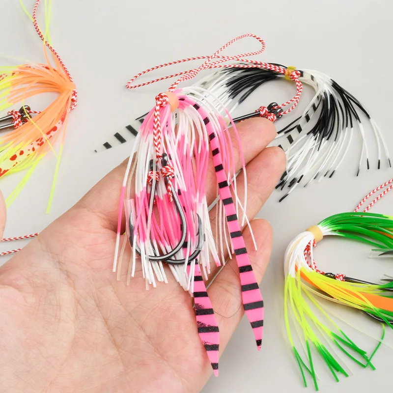 Anzuelos Jigging Madai Obsession HK017 con faldas de silicona - imagen 4