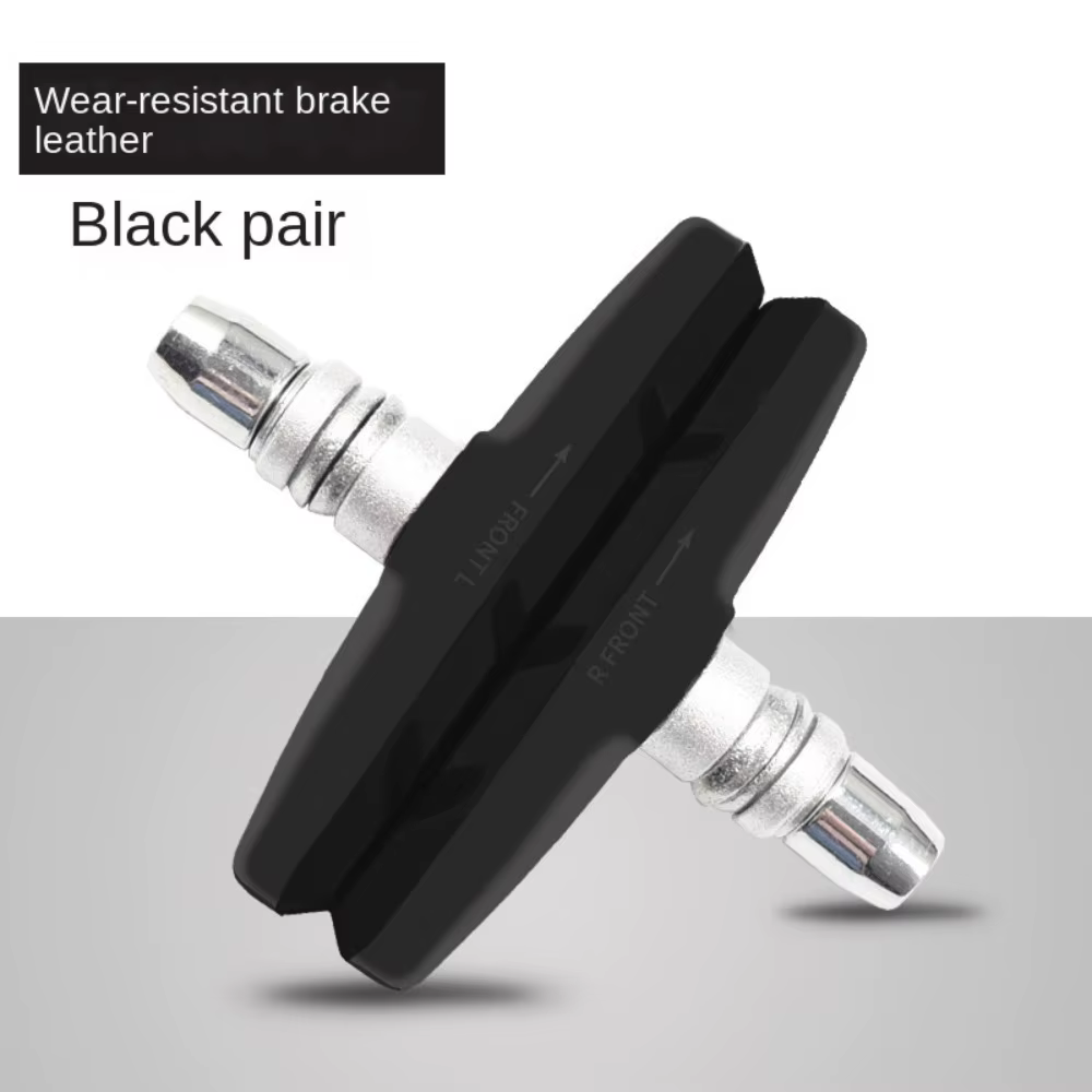 Pastillas de freno silenciosas de goma y metal para bicicleta en V - imagen 4