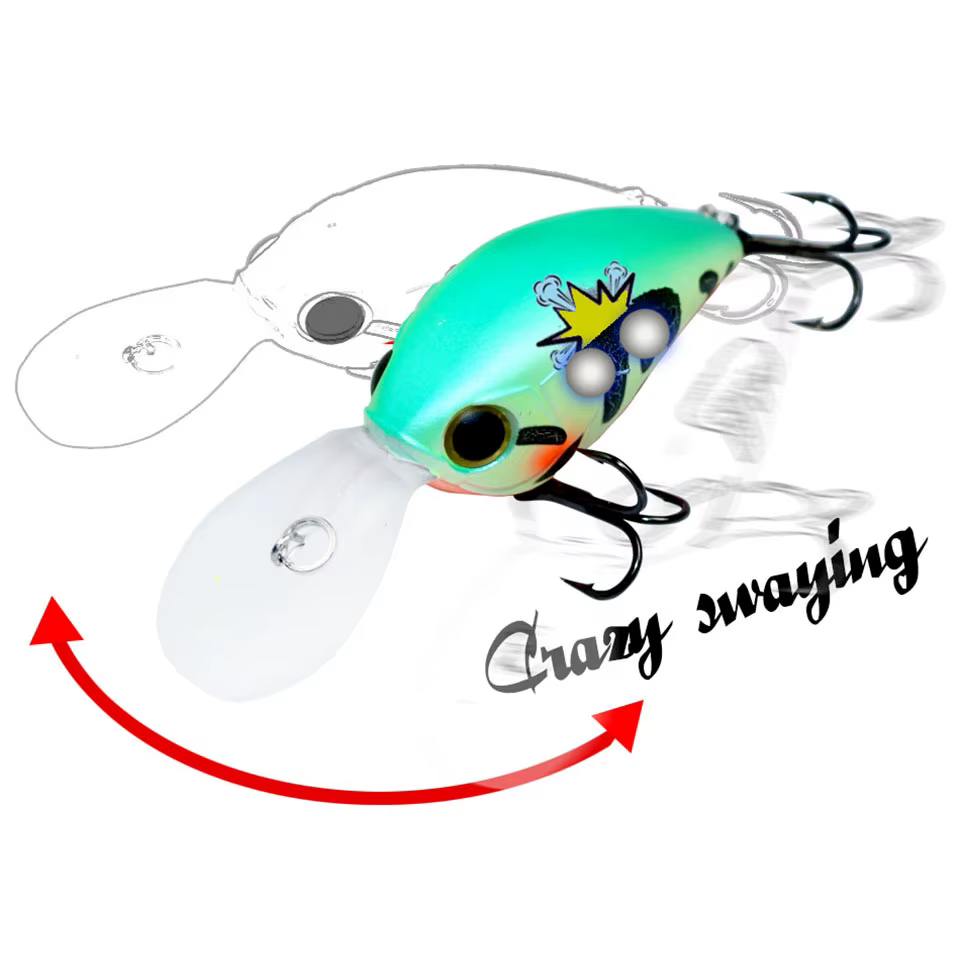 HISTOLURE Crankbait Lucio flotante - Señuelo duro para depredadores