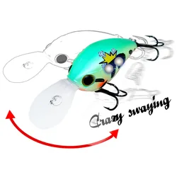 HISTOLURE Crankbait Lucio flotante - Señuelo duro para depredadores