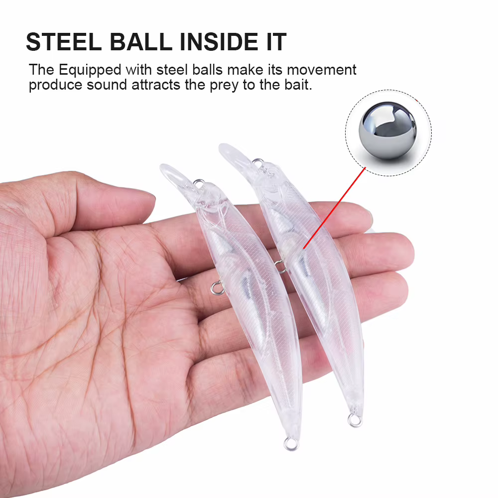 Crankbait Minnow hundible Hanlin para lubina – 11cm 14g - imagen 4