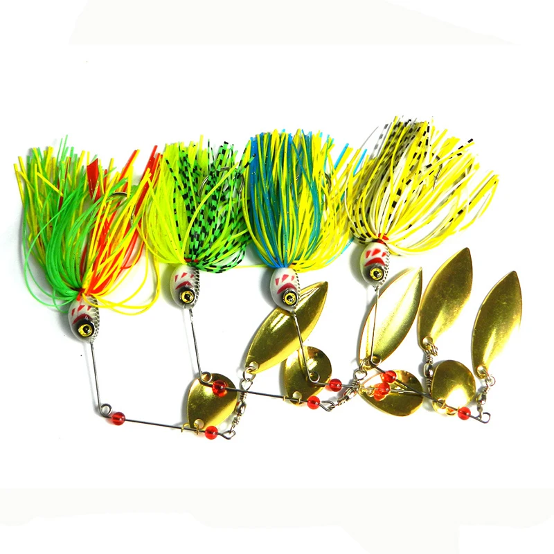 Spinnerbait/Spoonbait de alambre para depredadores