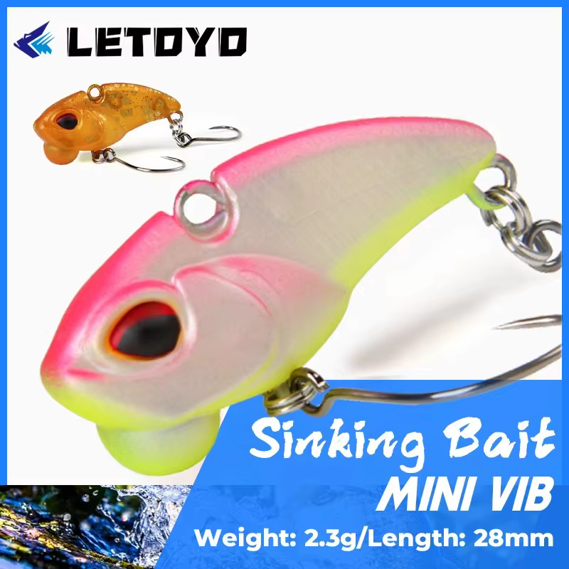 LETOYO VIB crankbait sin labios para trucha y perca - imagen 2