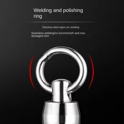 Anillo giratorio reforzado curvo Kearmming – Acero inoxidable de alta resistencia