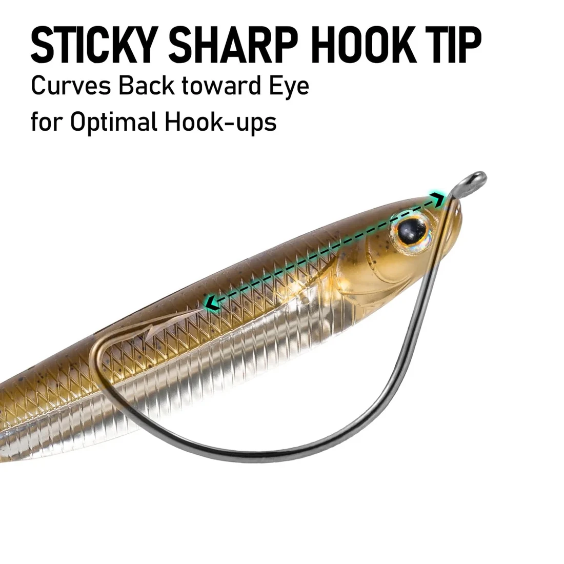 Anzuelo Croaker FishTrip – Espacio ancho para lubina y trucha