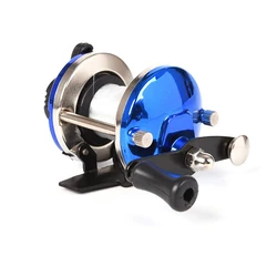 Carrete pequeño para pesca en hielo con nailon 0,2mm 50m
