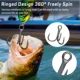 Anzuelos triples FishTrip negros de acero carbono para agua salada - imagen 2