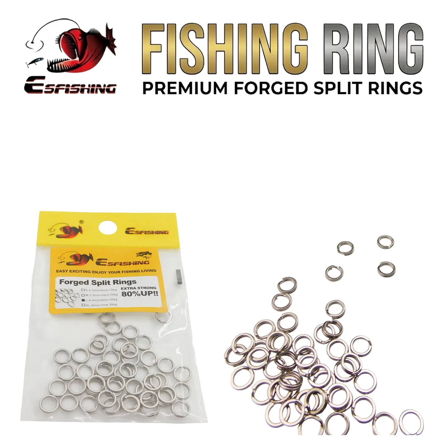 Giratorios de pesca Esfishing con anillo partido – Conectores - imagen 4
