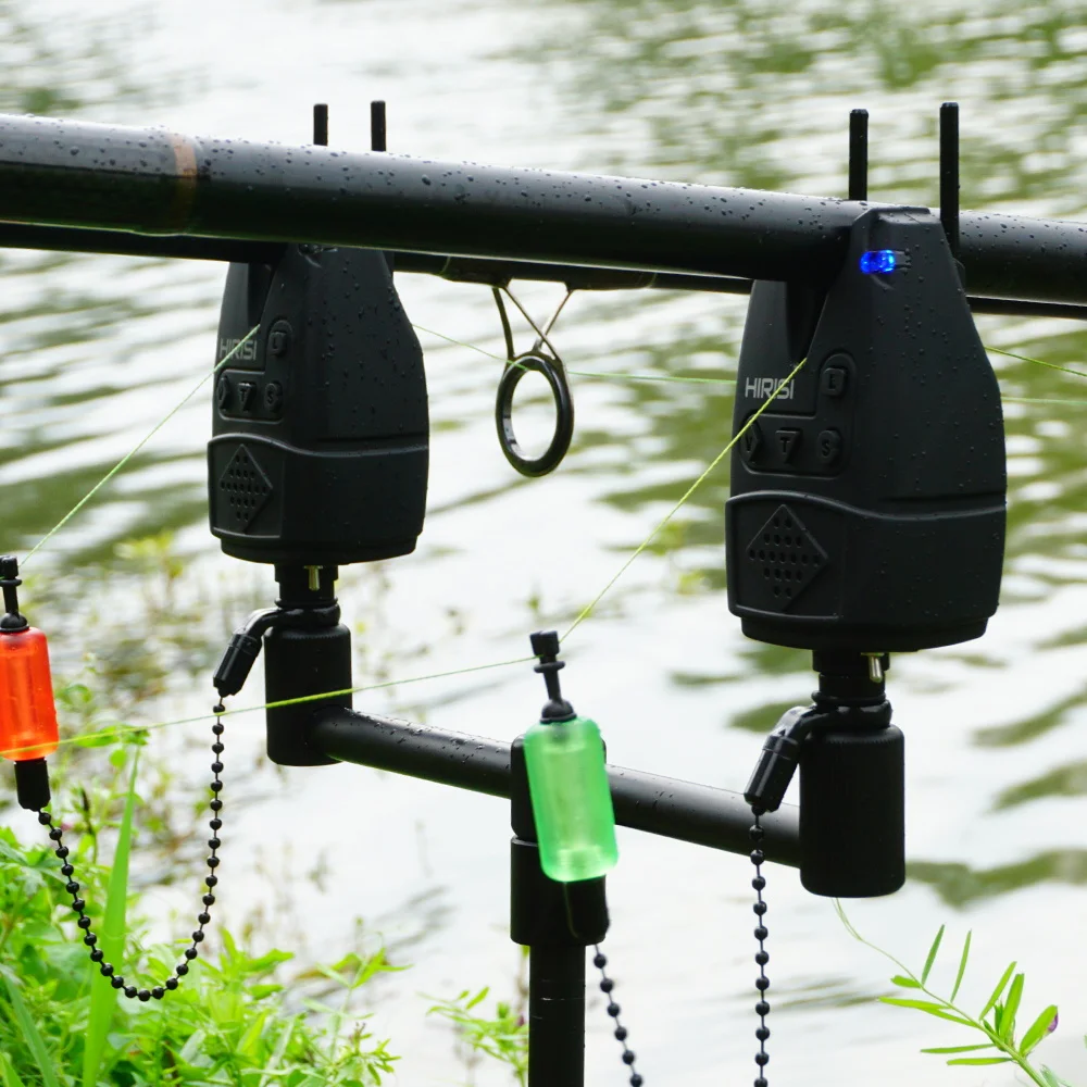 B160 alarma de pesca carpas con ajuste sonido y LEDs multicolor - imagen 2