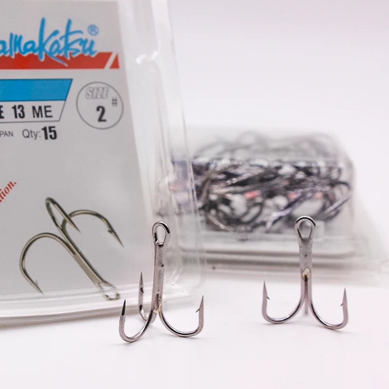 Pack de tres anzuelos triples de acero