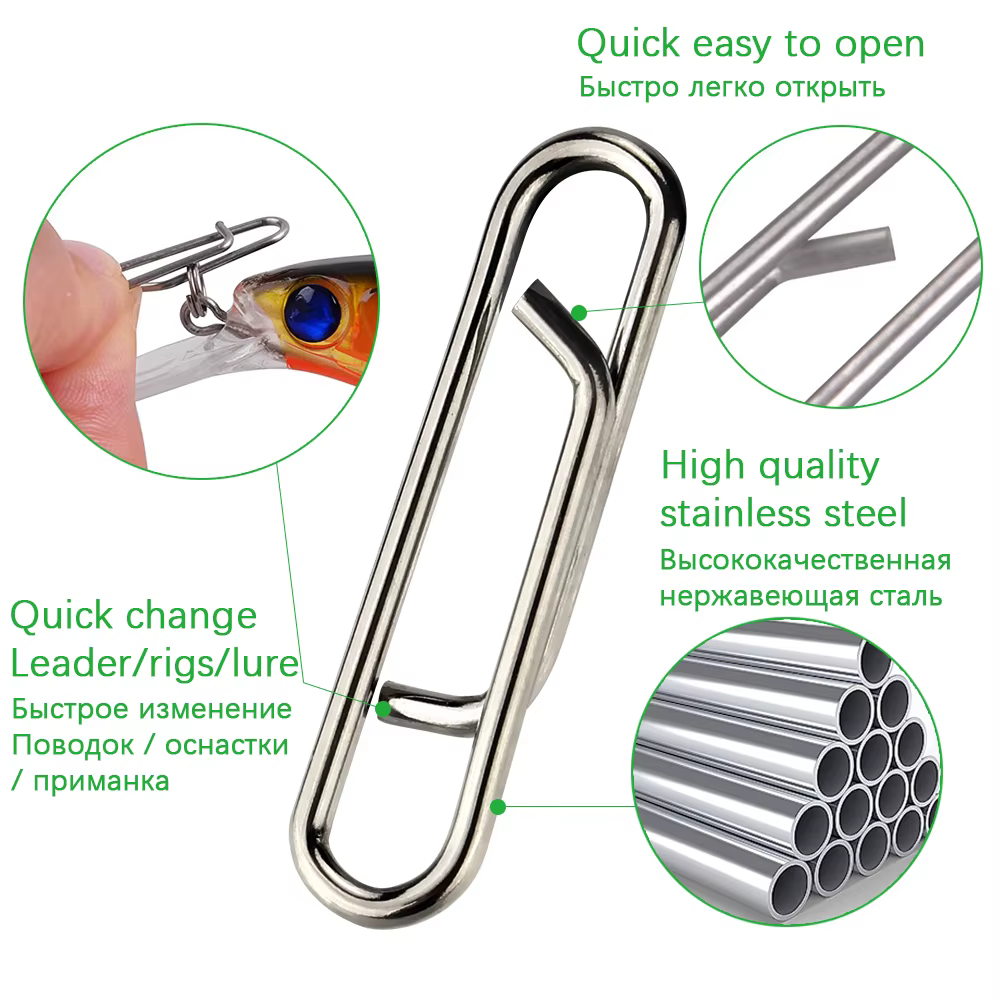 Anillas giratorias DNDYUJU – Acero inoxidable para pesca - imagen 3