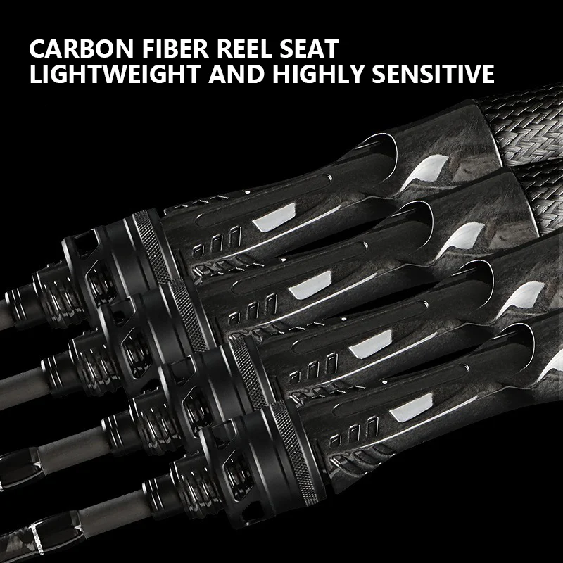 Caña giratoria ligera de carbono Mavllos MOXIAO para agua dulce - imagen 4