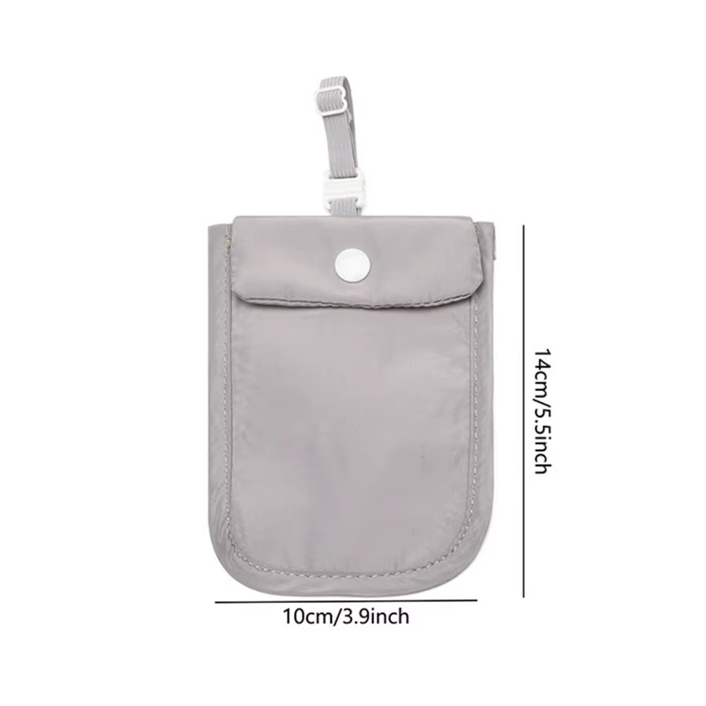 Cartera invisible para sujetador con bloqueo RFID