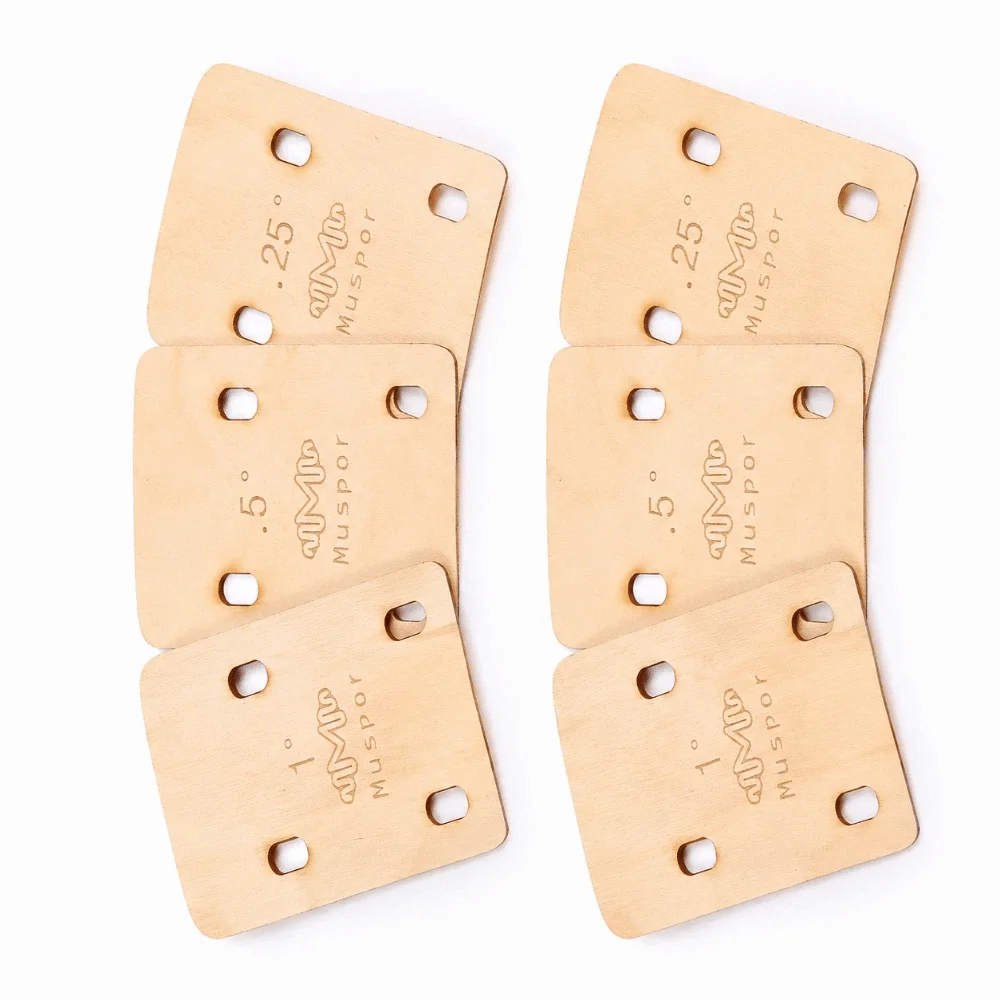 Cuñas arce para ajuste angular del mástil de guitarra - imagen 2